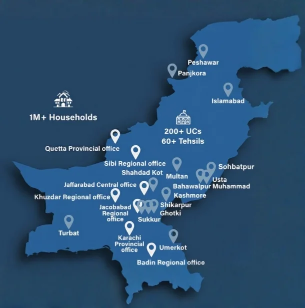 WORDS Foundation Pakistan geographic outreach